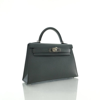 Hermes Mini Kelly Vert Amande Epsom