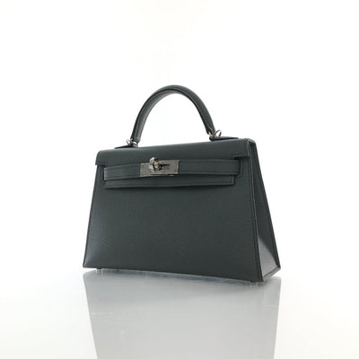 Hermes Mini Kelly Vert Amande Epsom