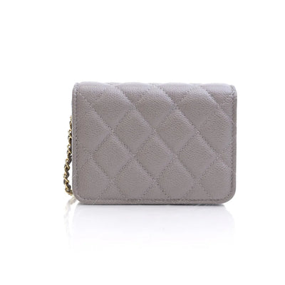 Chanel Wallet On Chain (WOC) Mini Grey Caviar