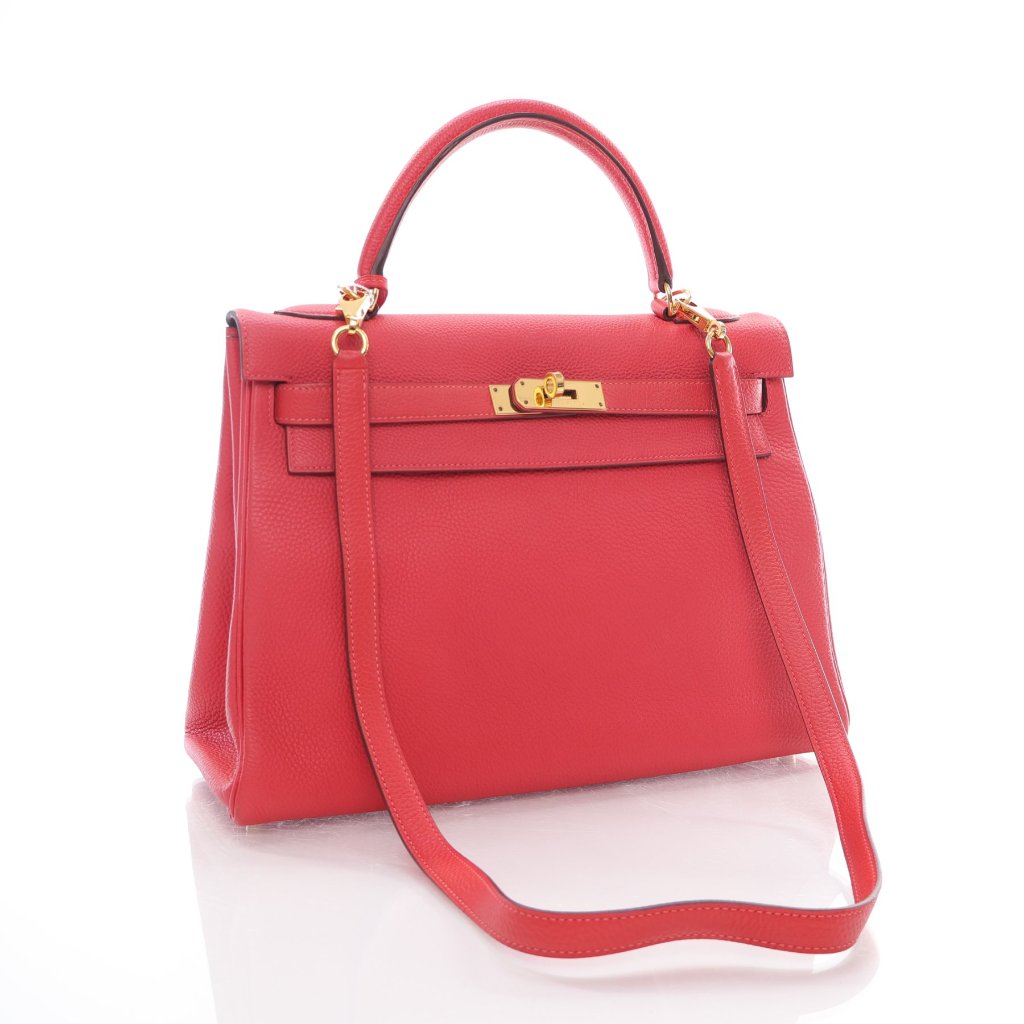 Hermes Kelly 32 Rose Jaipur Togo