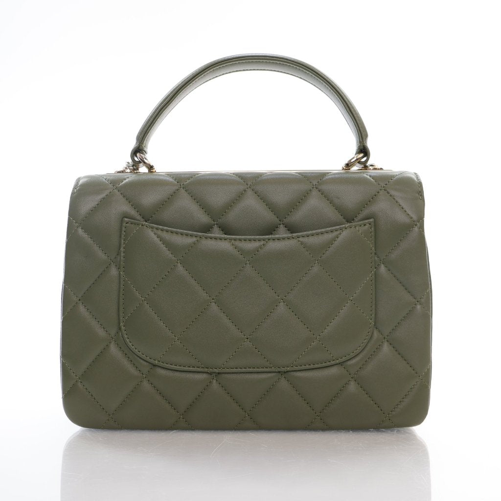 Chanel Trendy Small Olive Green Lambskin