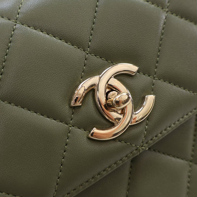 Chanel Trendy Small Olive Green Lambskin