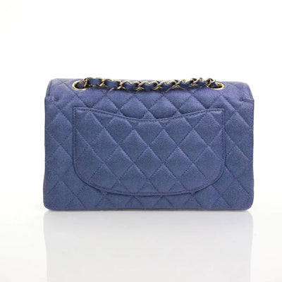 Chanel Classic Flap Small Iridescent Blue Caviar