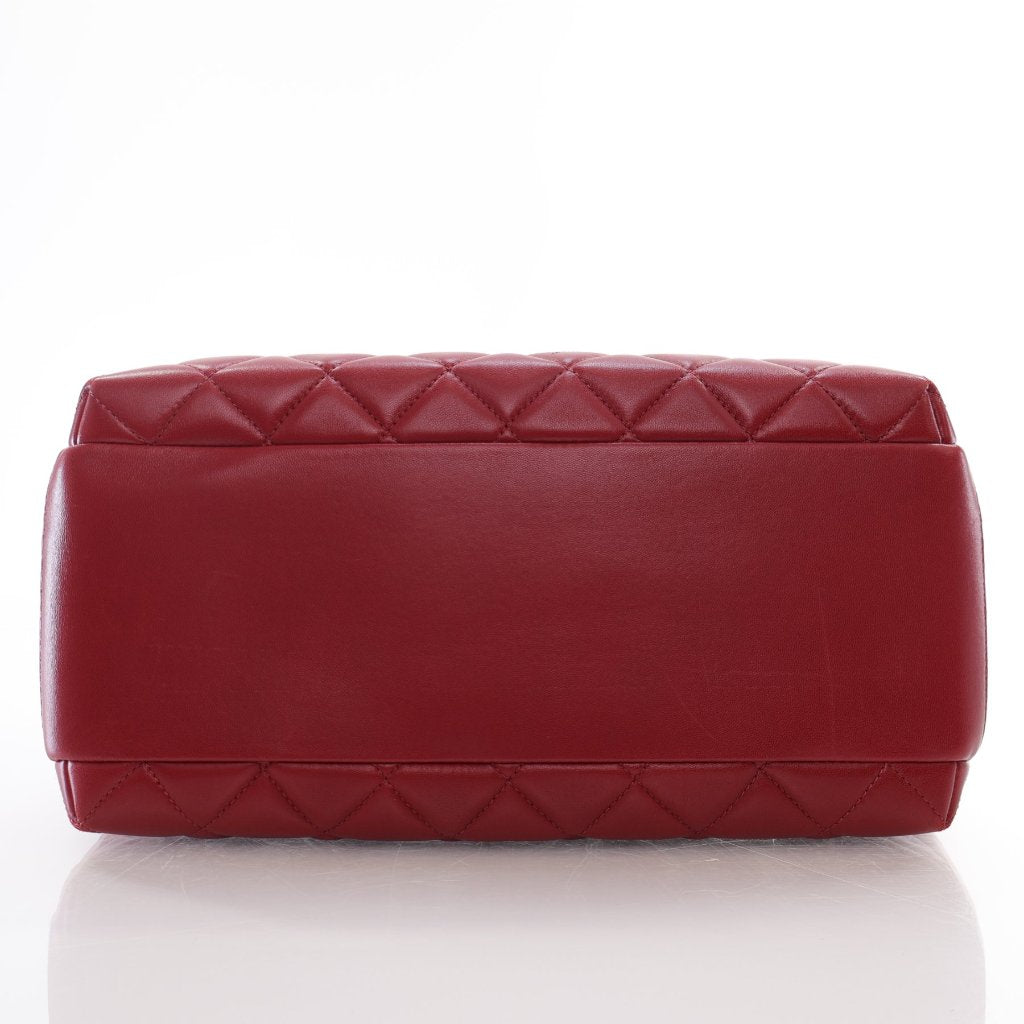 Chanel Trendy CC Bowling Bag Red Lambskin