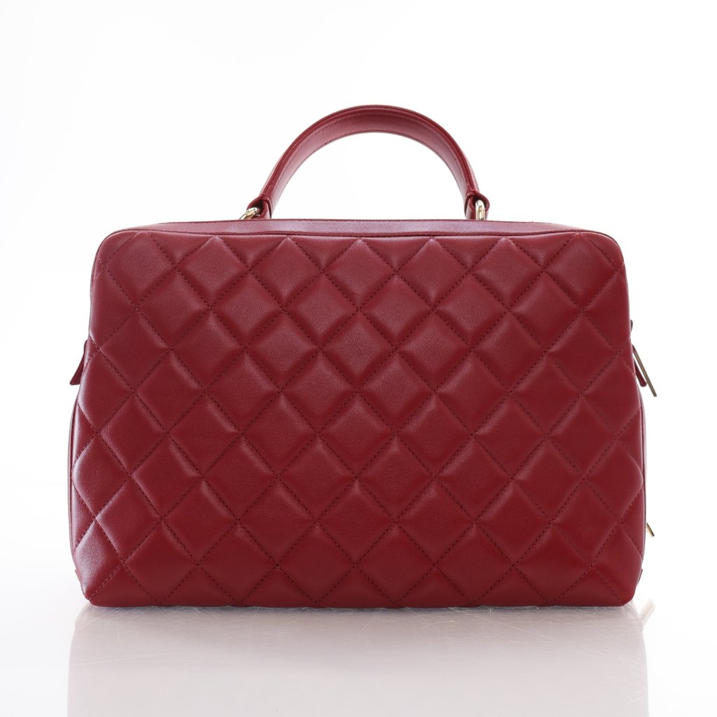 Chanel Trendy CC Bowling Bag Red Lambskin