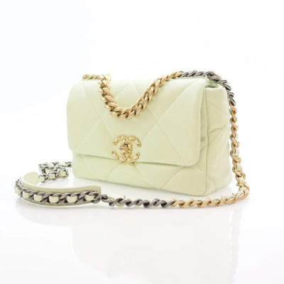 Chanel 19 Flap Small 22C Vert Clair Lambskin