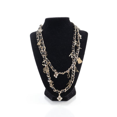 Chanel Multi Chain Charms Necklace