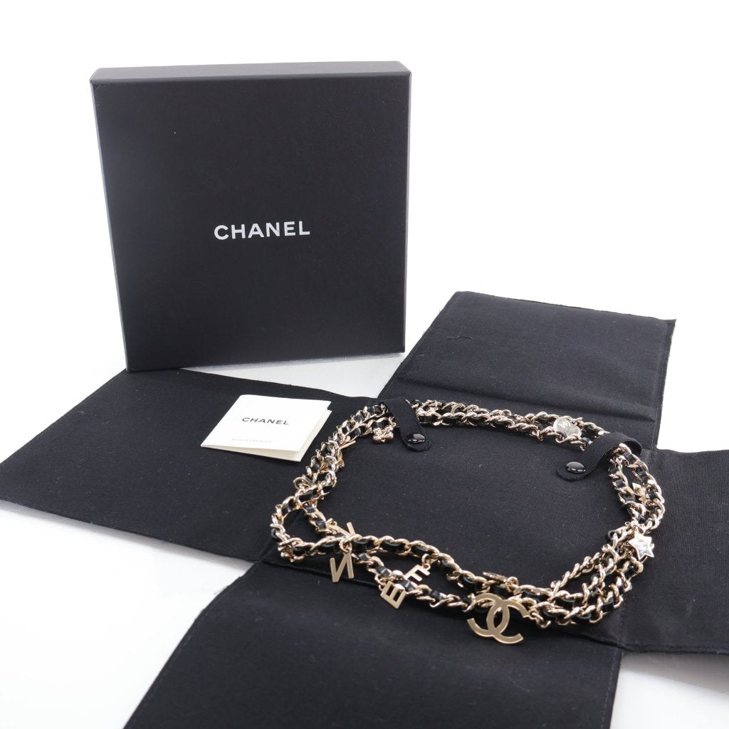 Chanel Multi Chain Charms Necklace