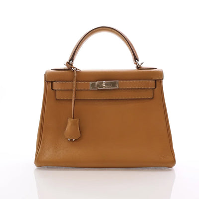 Hermes Vintage Kelly 28 Natural Vache Liegee