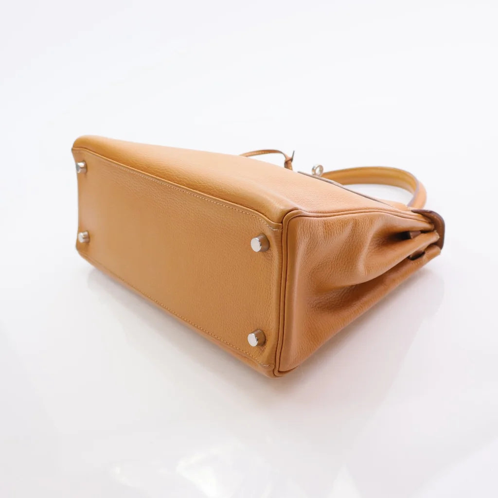 Hermes Vintage Kelly 28 Natural Vache Liegee