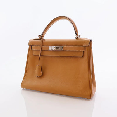 Hermes Vintage Kelly 28 Natural Vache Liegee