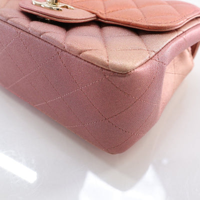 Chanel Mini Square Ombre Pink Iridescent Lambskin