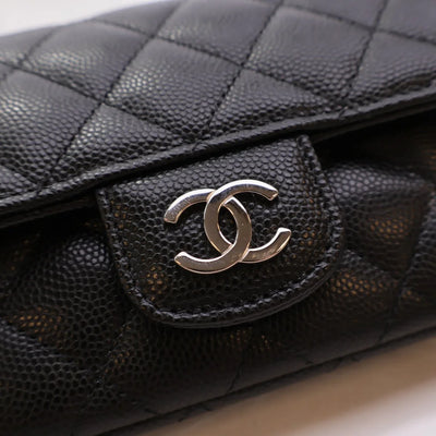 Chanel Sunglasses Case With Chain Black Caviar