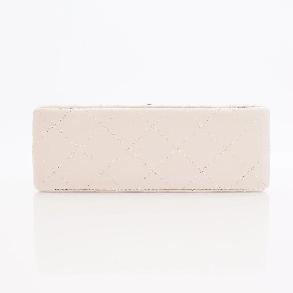 Chanel Vintage Mini Square White Lambskin