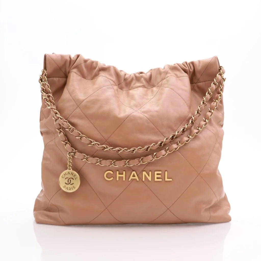 Chanel 22 Medium Caramel Calfskin