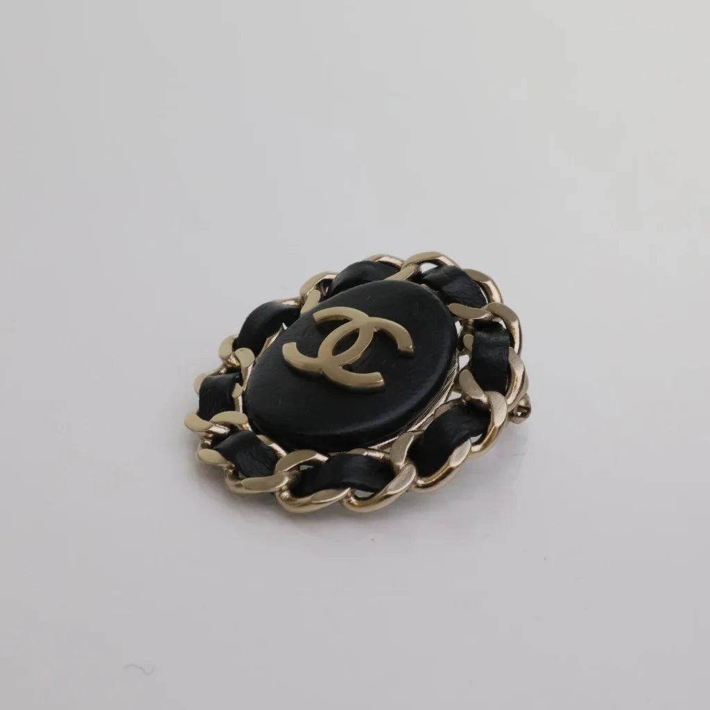 Chanel Leather Chain Brooch