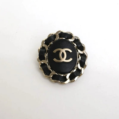 Chanel Leather Chain Brooch