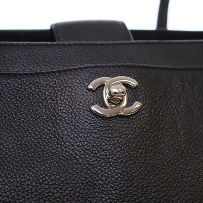 Chanel Executive Cerf Tote Black Calfskin