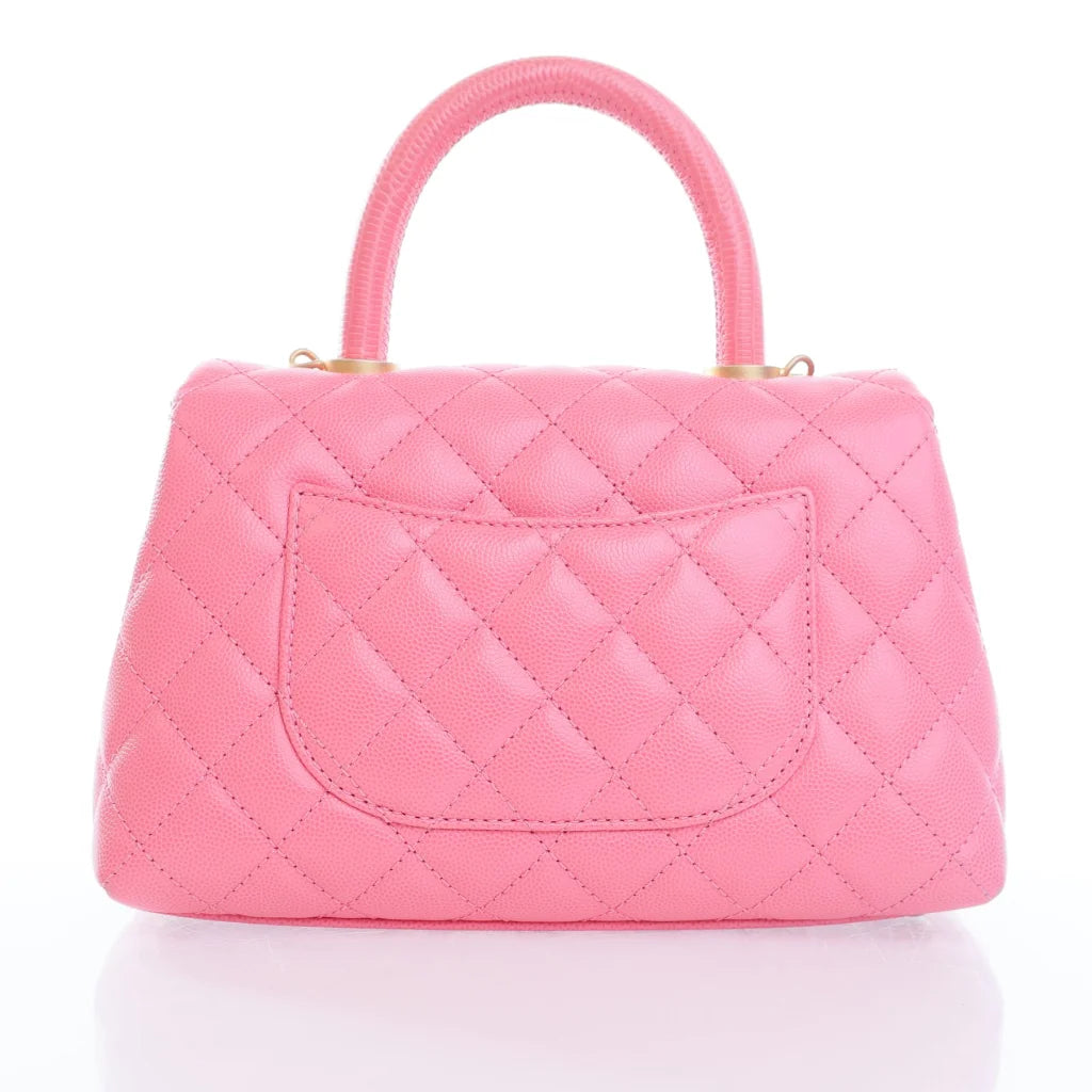 Chanel Coco Handle Small Pink Caviar