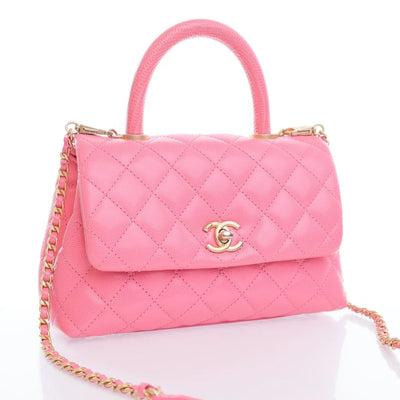 Chanel Coco Handle Small Pink Caviar