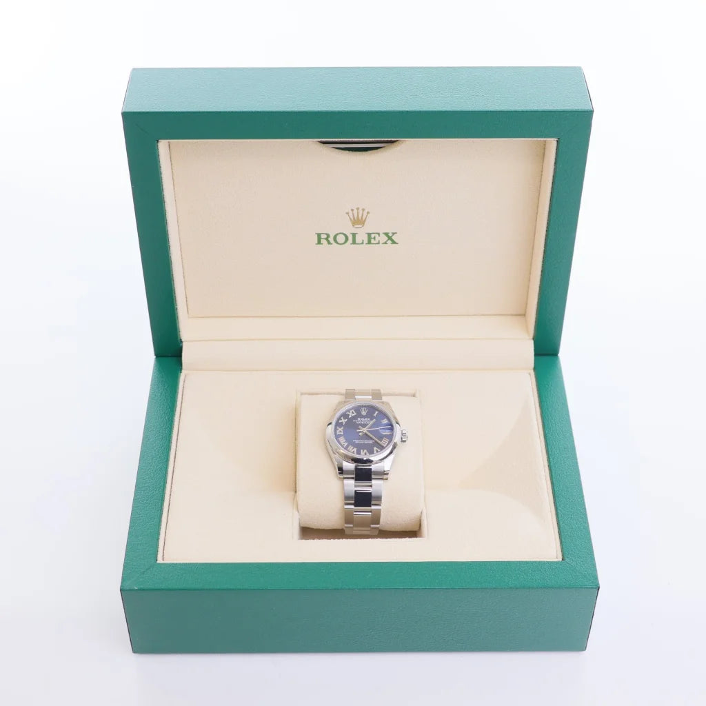 Rolex Datejust 31 Bright Blue Roman Numerals