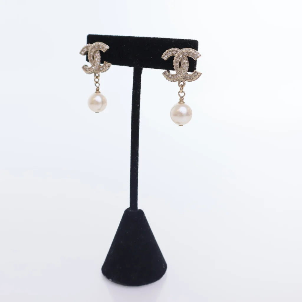 Chanel Pearl Drop Earrings