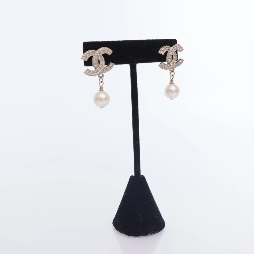 Chanel Pearl Drop Earrings