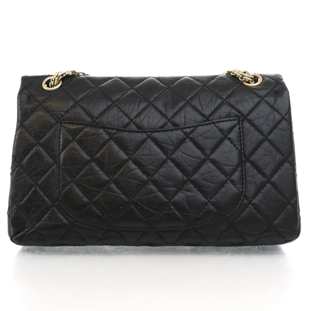 Chanel Reissue 226 Black Distressed Calfskin