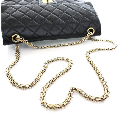 Chanel Reissue 226 Black Distressed Calfskin