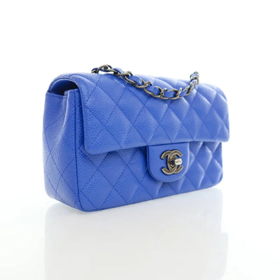 Chanel Mini Rectangle Blue Caviar