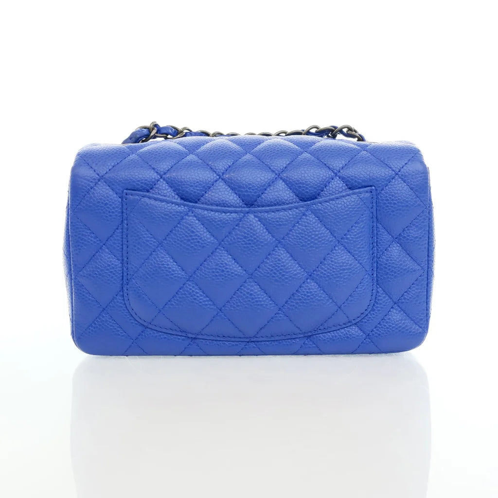 Chanel Mini Rectangle Blue Caviar