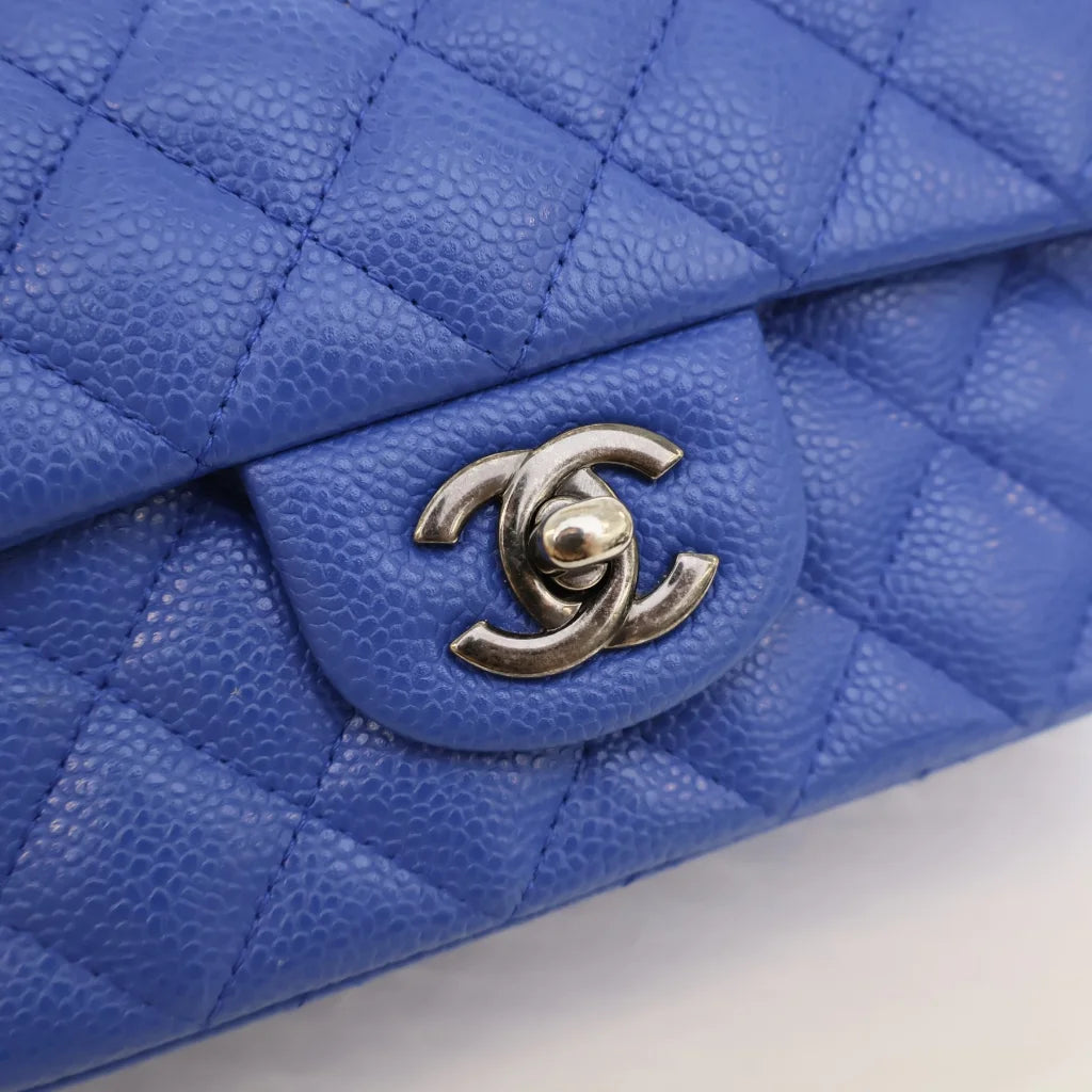 Chanel Mini Rectangle Blue Caviar