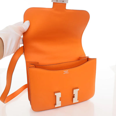 Hermes Constance 24 Orange Evercolor