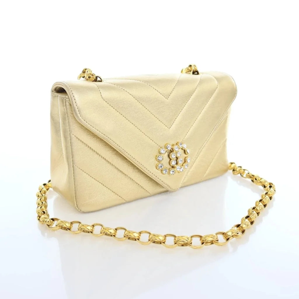 Chanel Vintage V Stitch Bijoux Bag