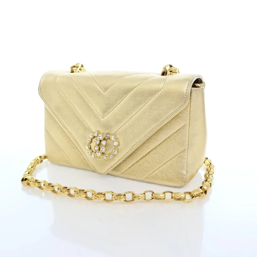 Chanel Vintage V Stitch Bijoux Bag