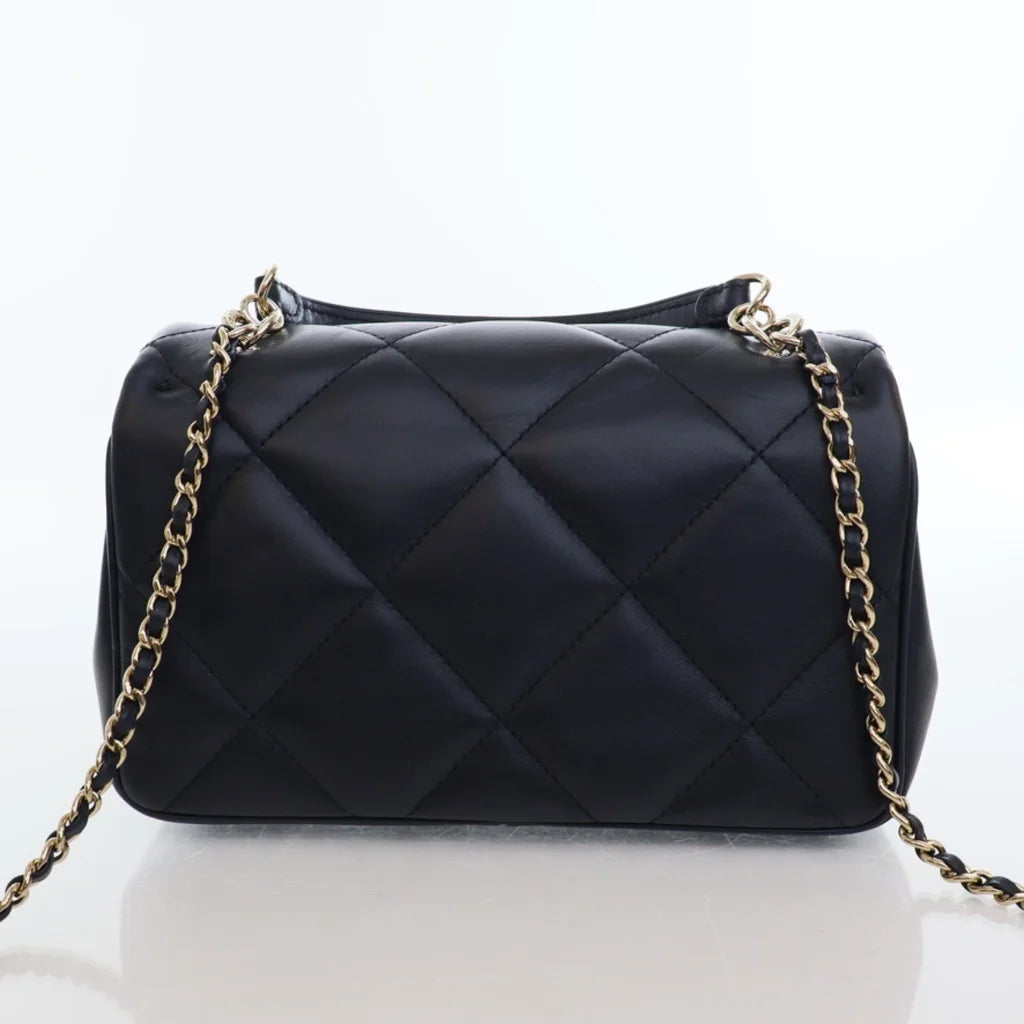 Chanel Easy Carry Flap Blue Calfskin