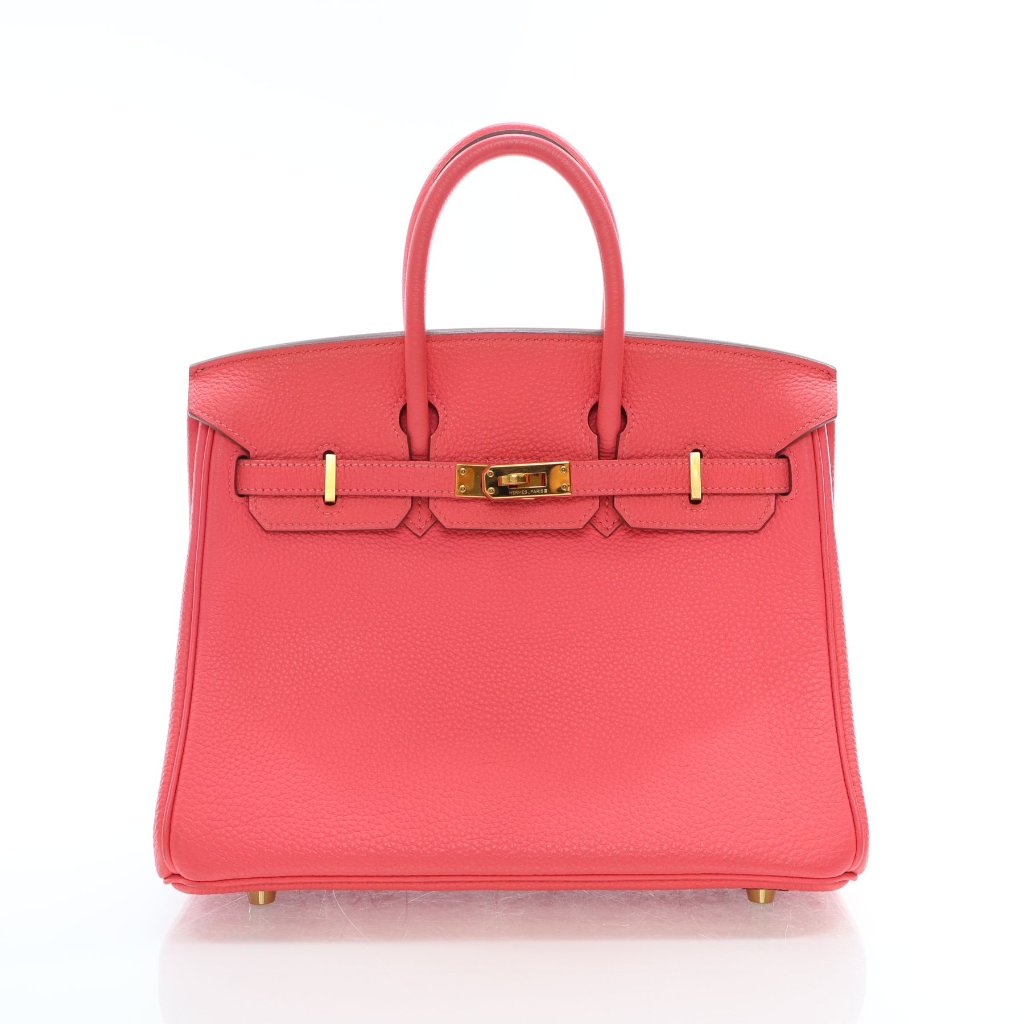 Hermes Rose Lipstick Togo Birkin 25