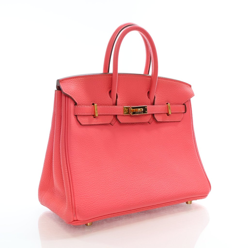 Hermes Rose Lipstick Togo Birkin 25