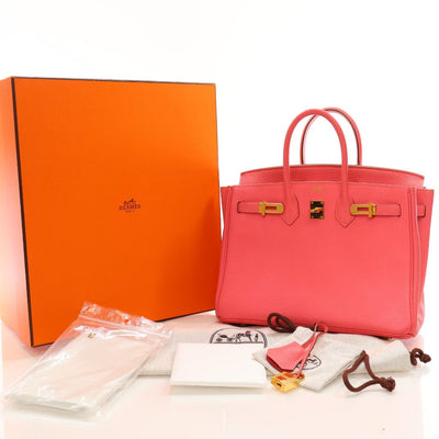 Hermes Rose Lipstick Togo Birkin 25