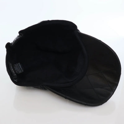 Chanel Baseball Cap Black Lambskin