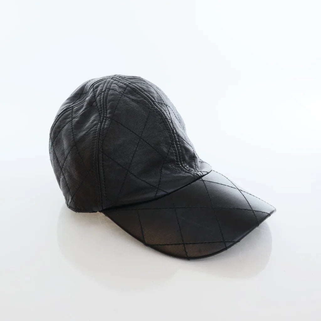 Chanel Baseball Cap Black Lambskin