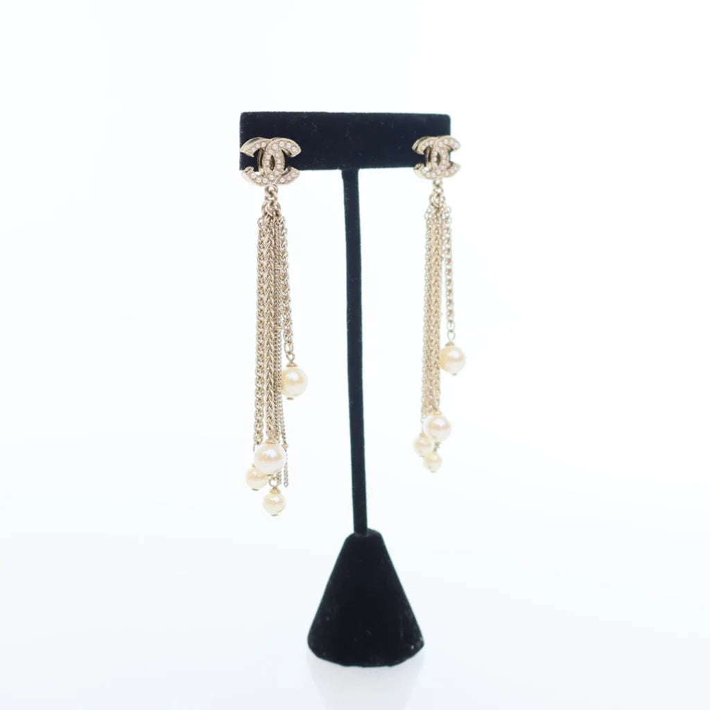 Chanel 19C Pearl Drop Earrings