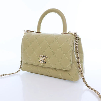 Chanel Coco Handle Mini Green Caviar