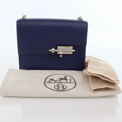 Hermes Verrou Mini Bleu Saphir Chevre Mysore