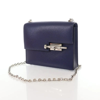 Hermes Verrou Mini Bleu Saphir Chevre Mysore