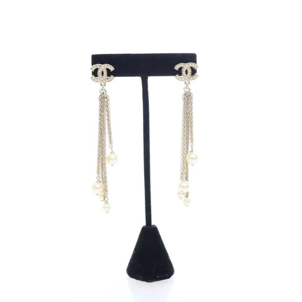 Chanel 19C Pearl Drop Earrings