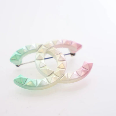 Chanel Multicolor Studded Brooch