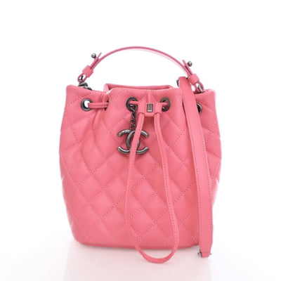 Chanel Quilted Drawstring Bucket Bag