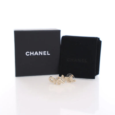 Chanel Letter Stud Earrings