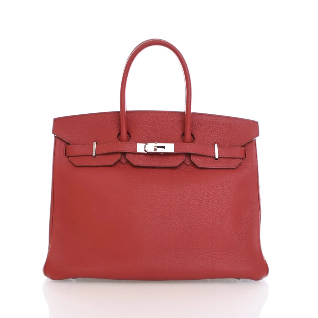 Hermes Birkin 35 Rouge Garance Clemence